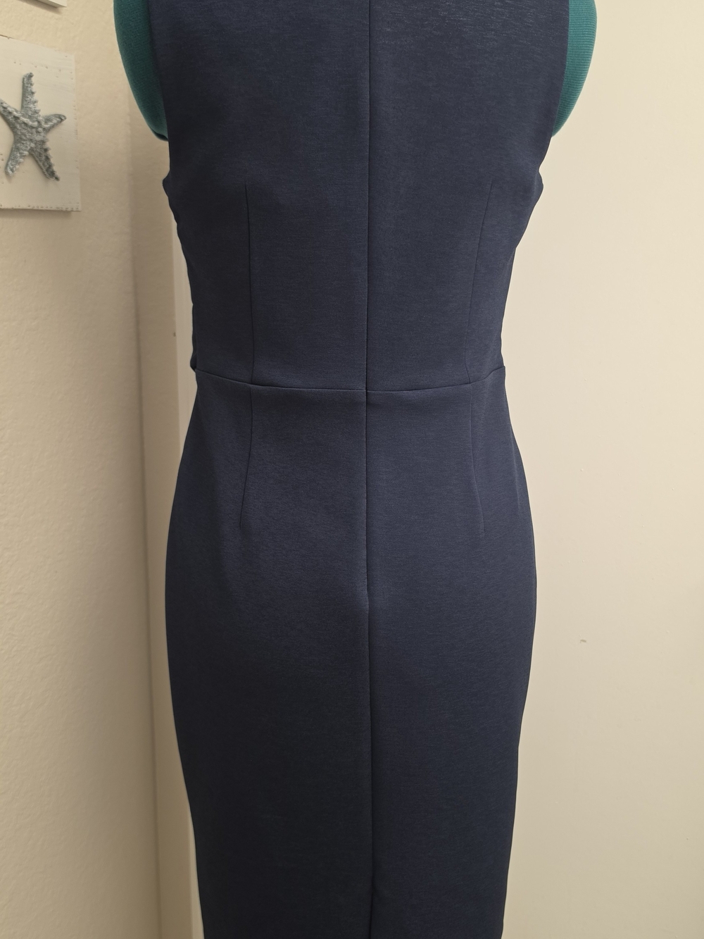 NWT Donna Karan New York Sleeveless Navy Sheath Dress Size 6 - Picture 3 of 11